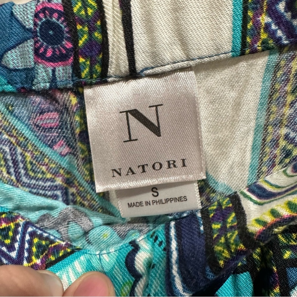 Natori Vibrant Paisley Patchwork Wide-Leg Pants – Size Small - Picture 10 of 10
